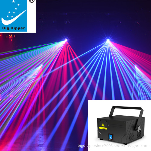 Big Dipper Betopper SevenStars 3W animation rgb laser lights SD30000+RGB